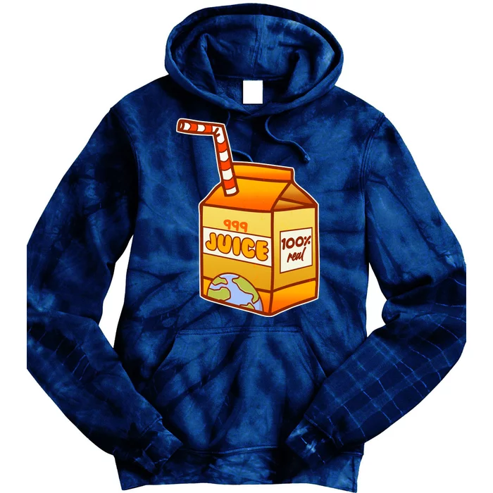 Orange Juice 999 Carton 100% Real Juice Tie Dye Hoodie