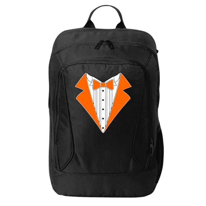 Orange Tuxedo Wedding Bachelor Prom Tux City Backpack