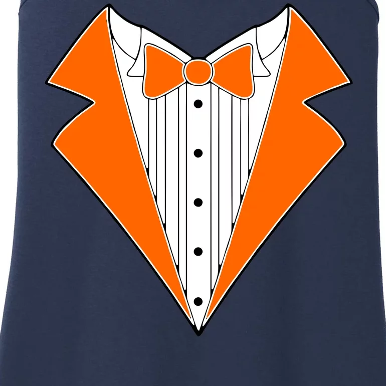 Orange Tuxedo Wedding Bachelor Prom Tux Ladies Essential Tank