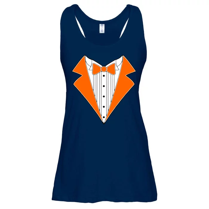 Orange Tuxedo Wedding Bachelor Prom Tux Ladies Essential Flowy Tank