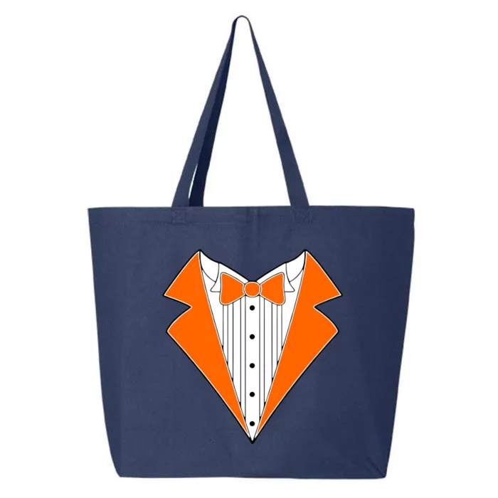 Orange Tuxedo Wedding Bachelor Prom Tux 25L Jumbo Tote