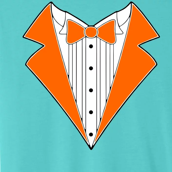 Orange Tuxedo Wedding Bachelor Prom Tux ChromaSoft Performance T-Shirt