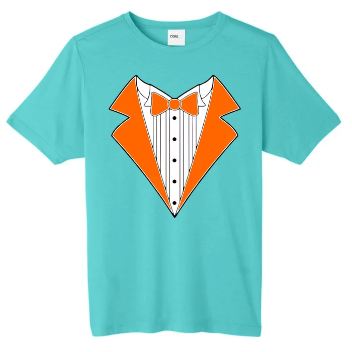 Orange Tuxedo Wedding Bachelor Prom Tux ChromaSoft Performance T-Shirt