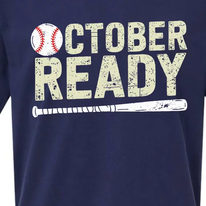 October Ready Baseball Playoff Sueded Cloud Jersey T-Shirt