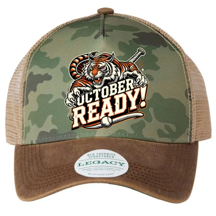 October Ready Baseball Tiger Fan Legacy Tie Dye Trucker Hat