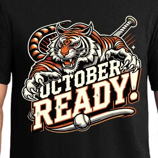 October Ready Baseball Tiger Fan Pajama Set