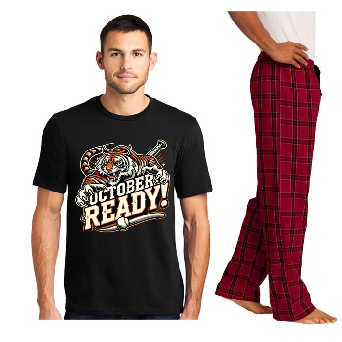 October Ready Baseball Tiger Fan Pajama Set