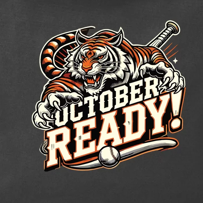 October Ready Baseball Tiger Fan Zip Tote Bag