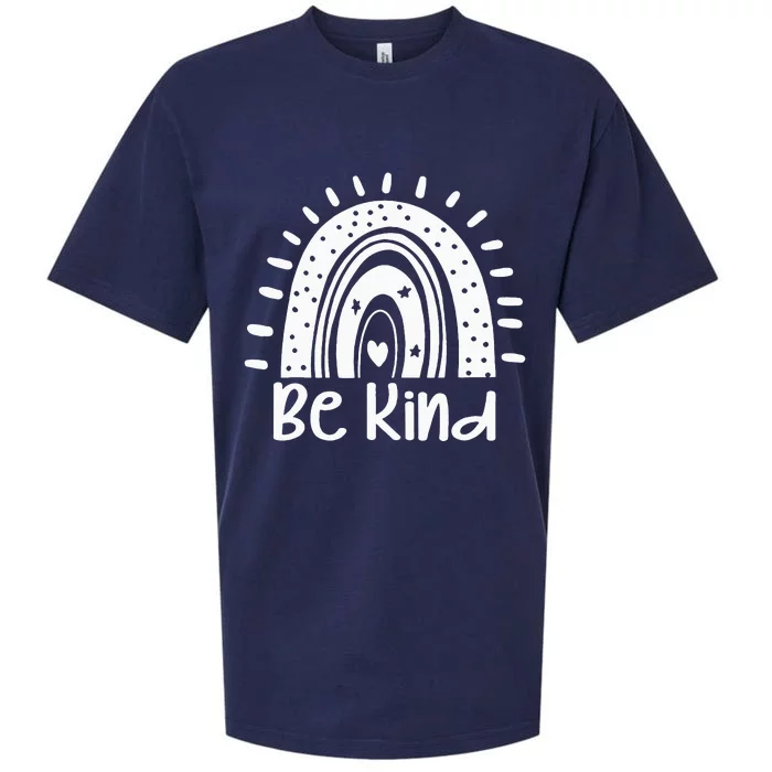 Orange Rainbow Be Kind Anti Bullying Gift Sueded Cloud Jersey T-Shirt