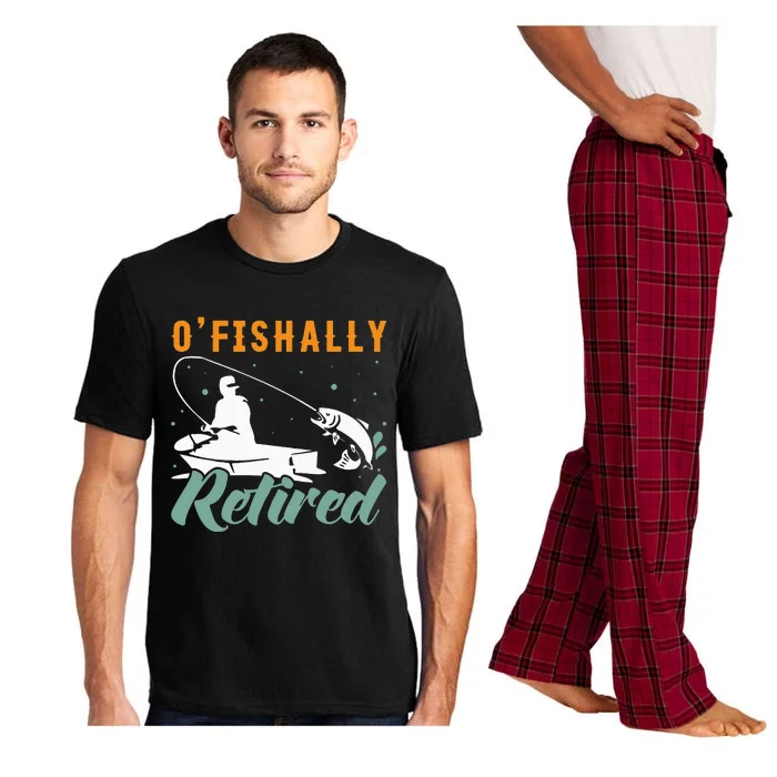 Ofishally Retired Bass Fishing Retirement Pajama Set