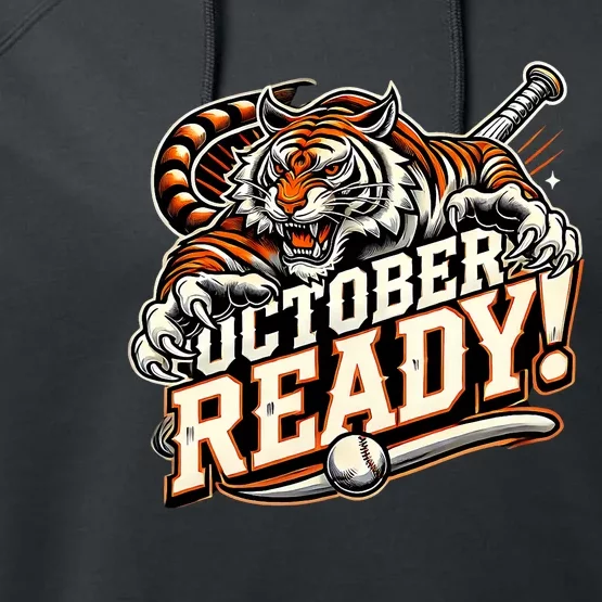 October Ready Baseball Tiger Fan Performance Fleece Hoodie