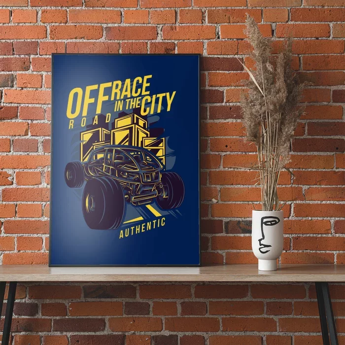 Off Road City Design Poster