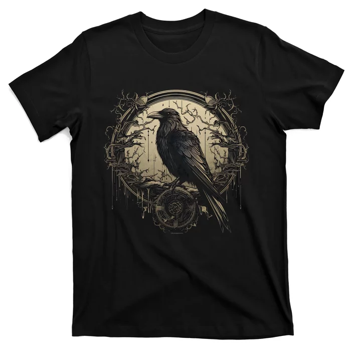 Odin Raven Celtic Viking Valhalla Pagan Norse Culture And Norsemen Designs T-Shirt