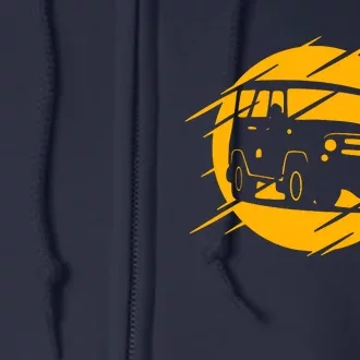 Off Road Cars Classic Full Zip Hoodie