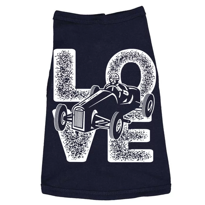 Old Racing Car Love Word Doggie Tank