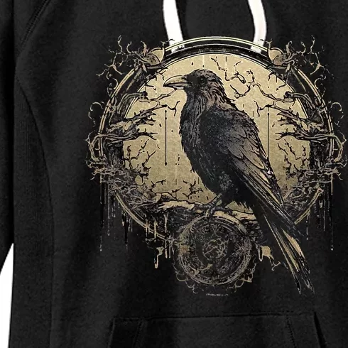 Odin Raven Celtic Viking Valhalla Pagan Women's Fleece Hoodie