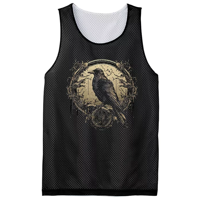 Odin Raven Celtic Viking Valhalla Pagan Mesh Reversible Basketball Jersey Tank