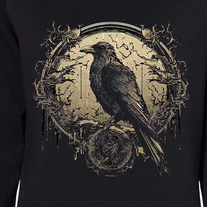 Odin Raven Celtic Viking Valhalla Pagan Womens California Wash Sweatshirt