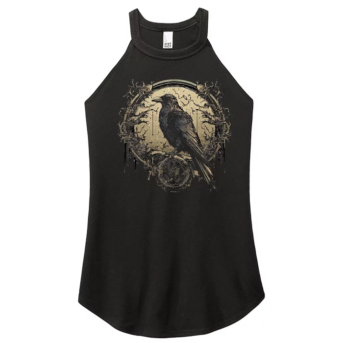 Odin Raven Celtic Viking Valhalla Pagan Women’s Perfect Tri Rocker Tank