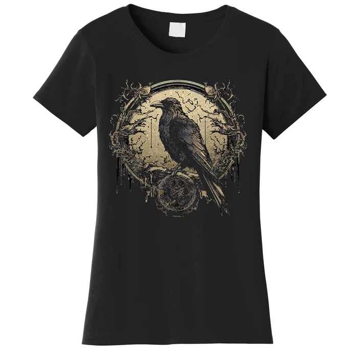 Odin Raven Celtic Viking Valhalla Pagan Women's T-Shirt