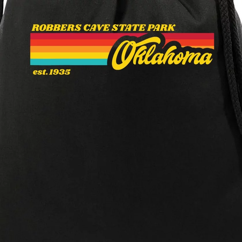 Oklahoma Robbers Cave State Park Drawstring Bag