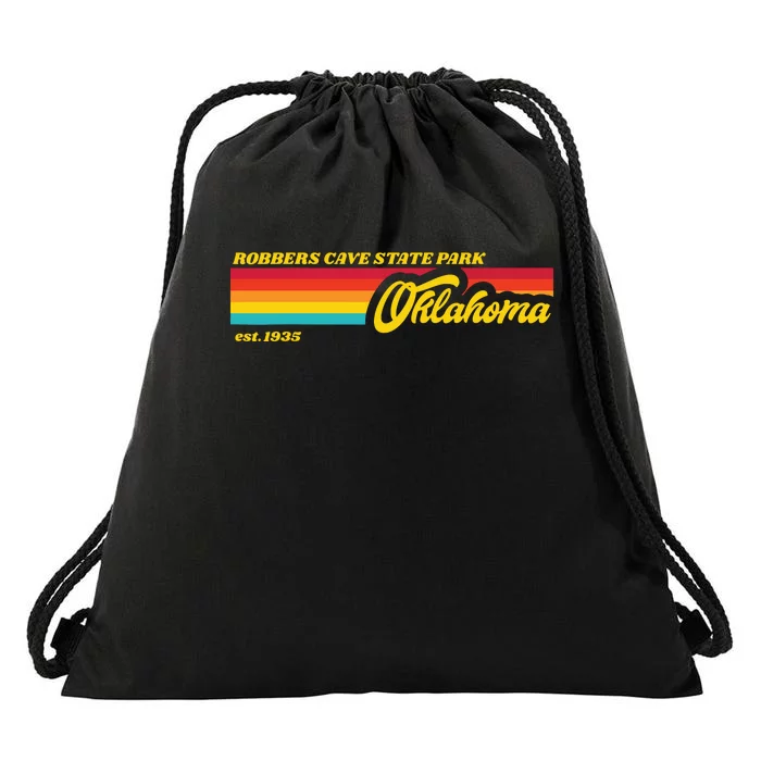 Oklahoma Robbers Cave State Park Drawstring Bag