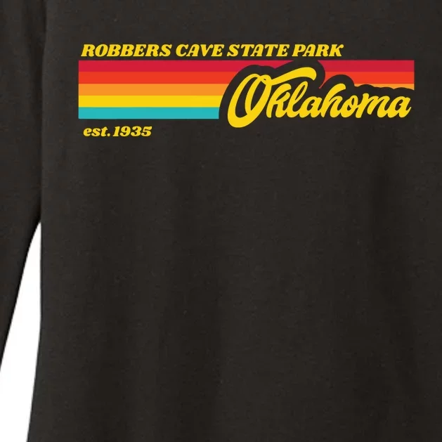 Oklahoma Robbers Cave State Park Womens CVC Long Sleeve Shirt