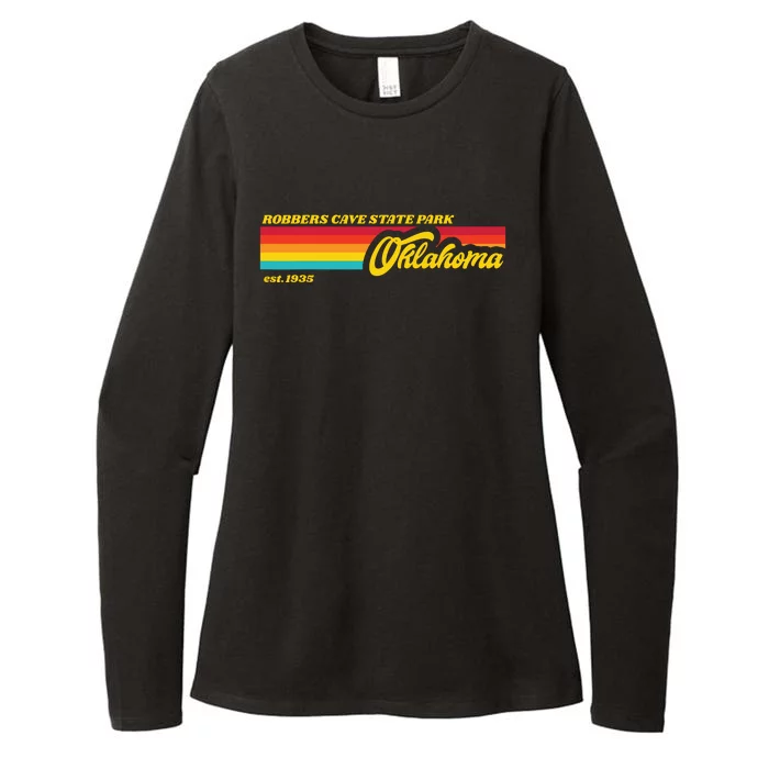 Oklahoma Robbers Cave State Park Womens CVC Long Sleeve Shirt