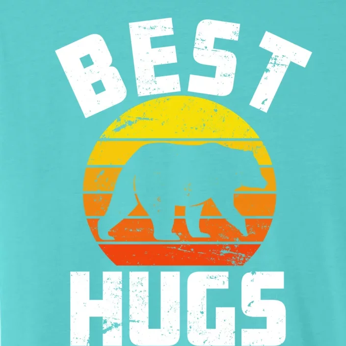 Outdoorsy Retro Dad Camping Best Bear Hugs Fathers Day Funny Gift ChromaSoft Performance T-Shirt