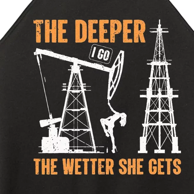 Oil Rig Drilling Lifestyle Oilfield Worker Hard Hat & Boots Women’s Perfect Tri Rocker Tank