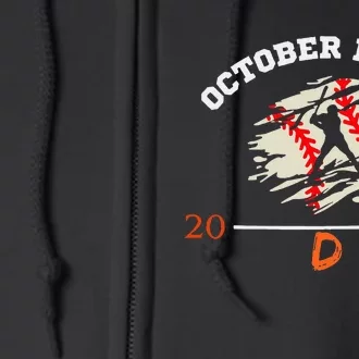 October Ready Funny Design For Ready Tiger Full Zip Hoodie