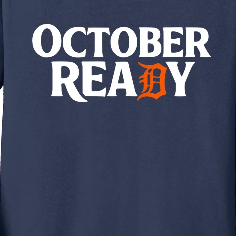 October Ready Funny Kids Long Sleeve Shirt