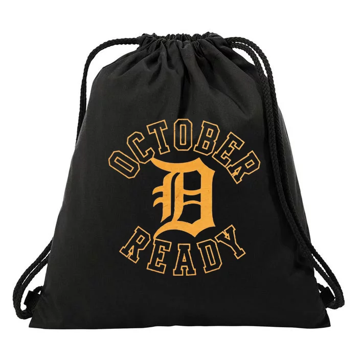 October Ready Funny For Ready Tiger Drawstring Bag