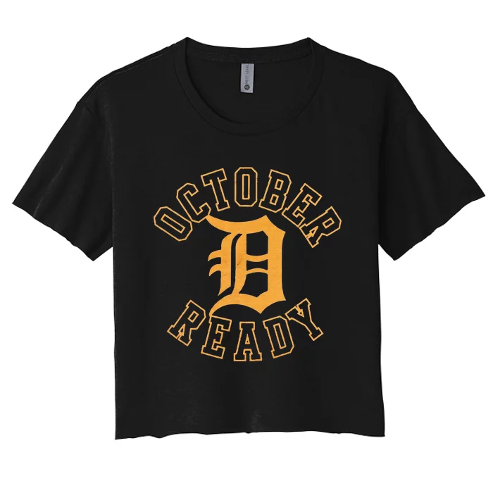 October Ready Funny For Ready Tiger Women's Crop Top Tee