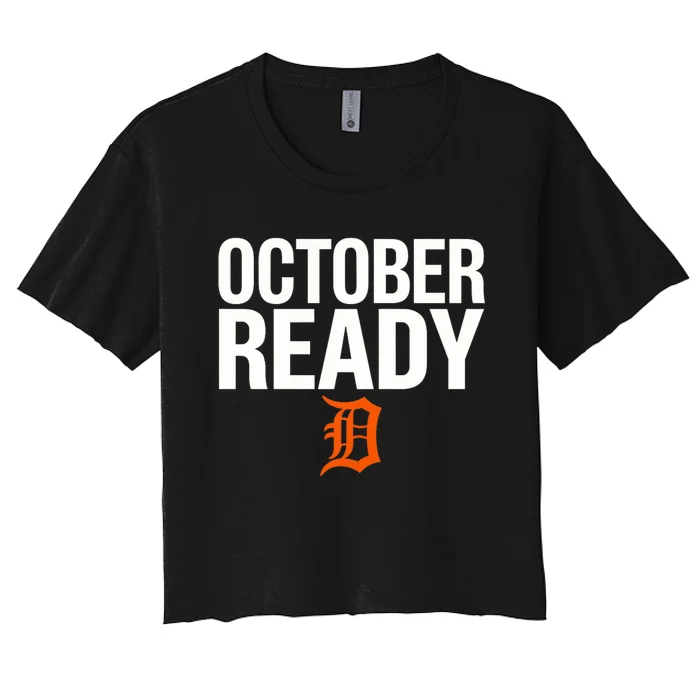 October Ready Funny For Ready Tiger Women's Crop Top Tee