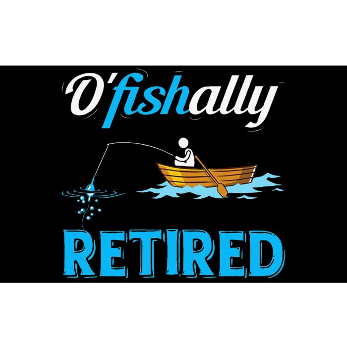 OFishally Retired Funny Fisherman Retirement Gift Bumper Sticker