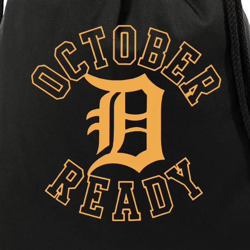 October Ready Funny For Ready Tiger Drawstring Bag