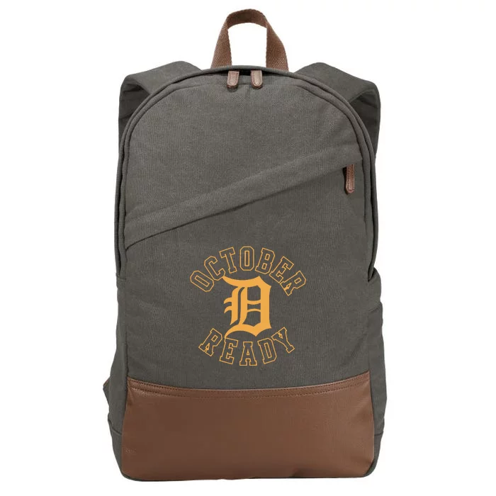 October Ready Funny For Ready Tiger Cotton Canvas Backpack