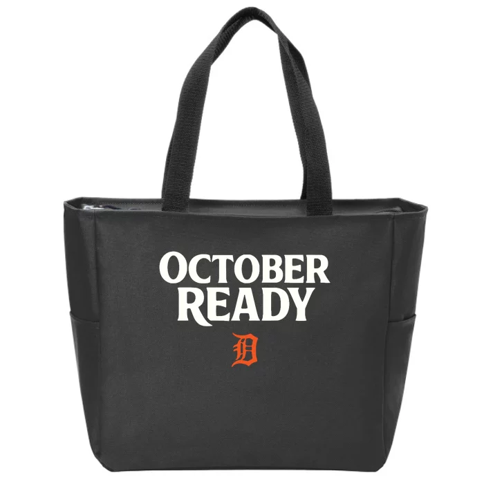 October Ready Funny For Ready Tiger Zip Tote Bag