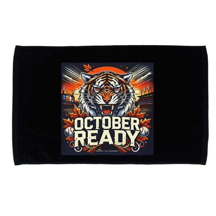 October Ready Funny For Ready Tiger Gift Microfiber Hand Towel