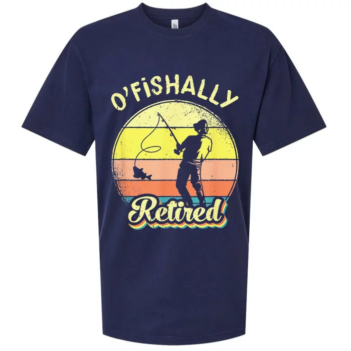 Ofishally Retired Fishing Retirement Sueded Cloud Jersey T-Shirt