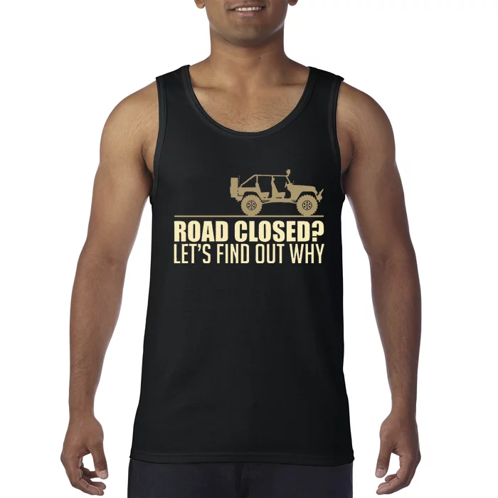 Off Road Funny Suv Offroading Dirt Race Tank Top