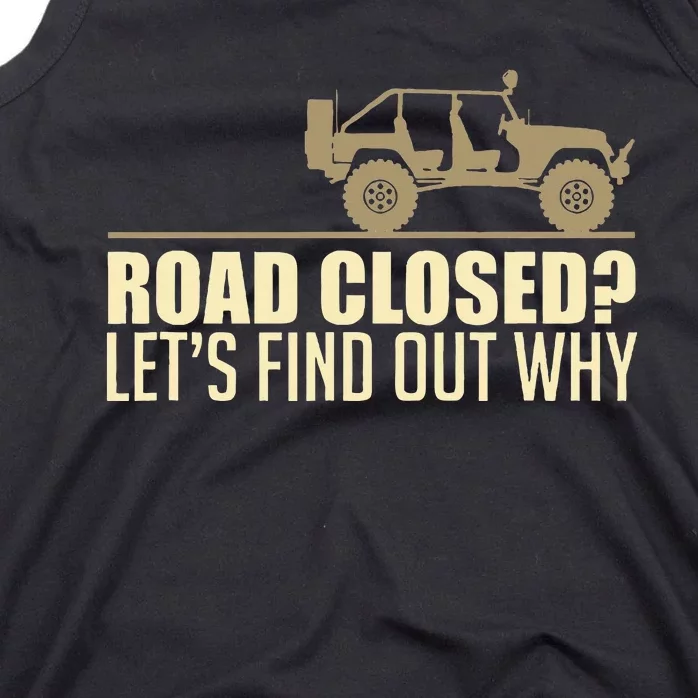 Off Road Funny Suv Offroading Dirt Race Tank Top