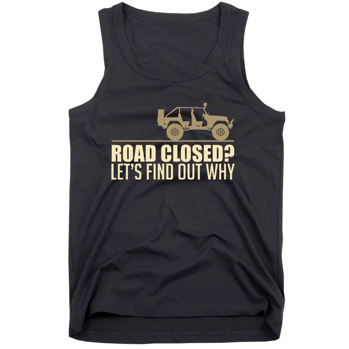 Off Road Funny Suv Offroading Dirt Race Tank Top