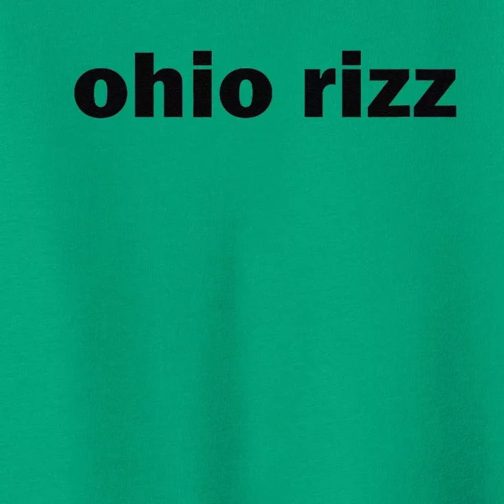 Ohio Rizz Funny Viral Influencer Brain Rot Rizzler Sigma Toddler T-Shirt