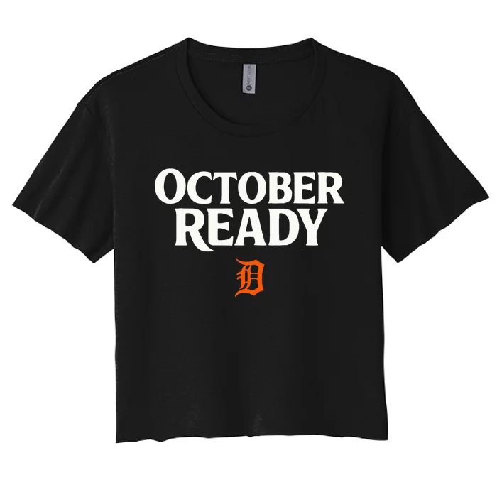 October Ready Funny Ready Tiger Women's Crop Top Tee