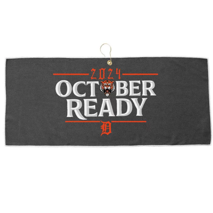 October Ready Funny For Ready Tiger Large Microfiber Waffle Golf Towel