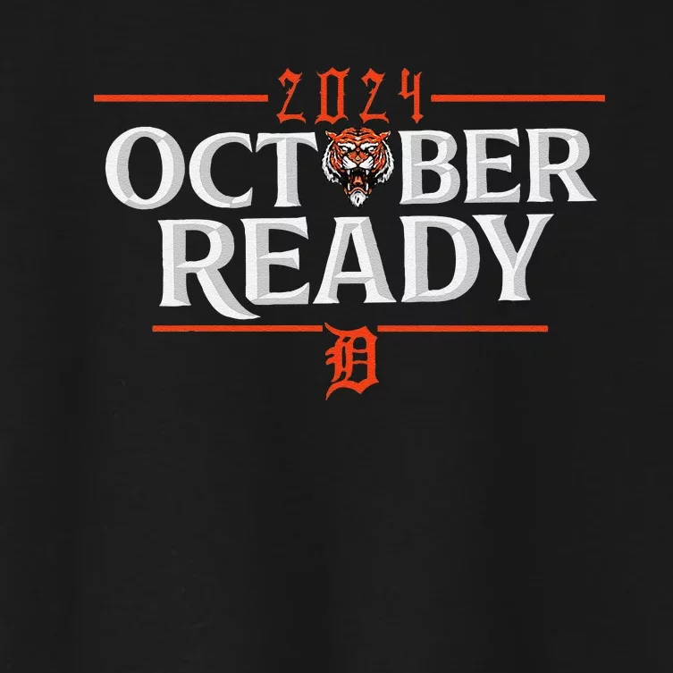 October Ready Funny For Ready Tiger Women's Crop Top Tee