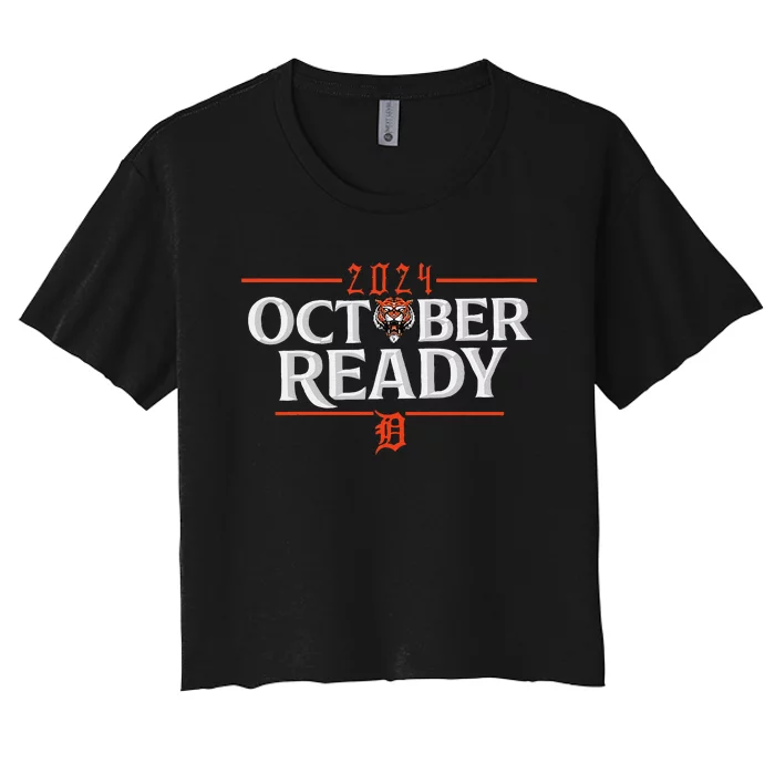 October Ready Funny For Ready Tiger Women's Crop Top Tee