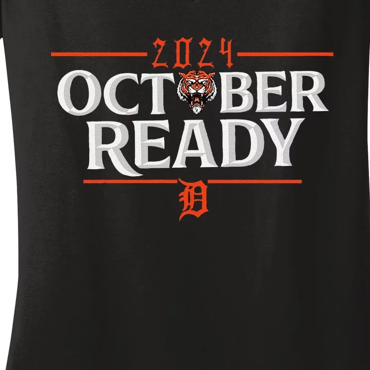 October Ready Funny For Ready Tiger Women's V-Neck T-Shirt